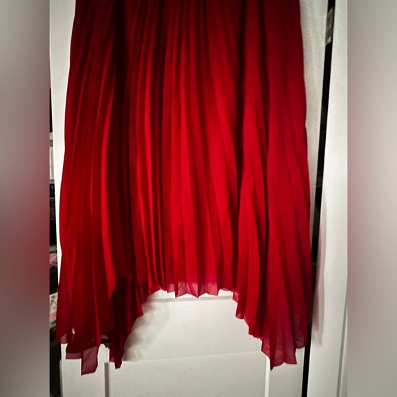 City Chic Vibrant Red Dress Long Sleeve Women’s Size 24 XXL Elastic & Flowy - Picture 8 of 8